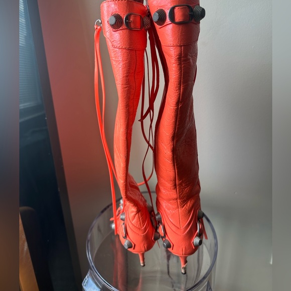 Balenciaga Cagole Boot Neon Orange - Picture 7 of 16